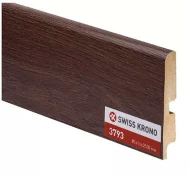 Плинтус МДФ Kronopol P85 3793 adriatic oak 2500х85х16 мм