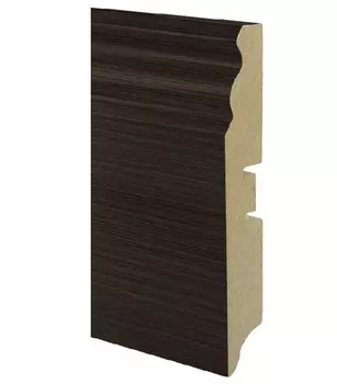 Плинтус МДФ напольный Smartprofile 3D Wood 82 мм венге велюр 2400 мм