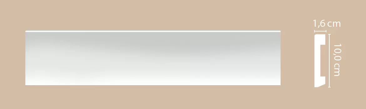 Плинтус напольный DECOMASTER A036 100х16х2000