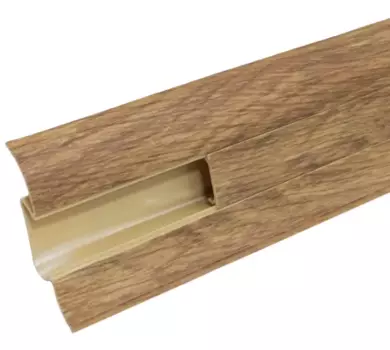 Плинтус напольный ПВХ Осина Европейская 2500х55х23.1 мм