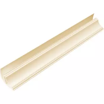 Плинтус потолочный Апласт для ПВХ панелей слоновая кость 3000 мм