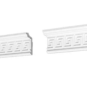 Плинтус потолочный из пенополистирола Де-Багет Decor ДП 05/70 2000х64х28 мм