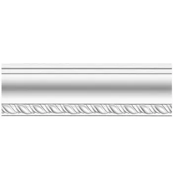 Плинтус потолочный полиуретановый Decomaster 95638 2400х50х50 мм