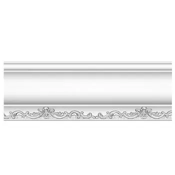 Плинтус потолочный полиуретановый Decomaster 95697 2400х145х145 мм