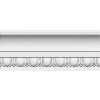 Плинтус потолочный полиуретановый Decomaster DT 168 2400х150х80 мм