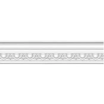 Плинтус потолочный полиуретановый Decomaster DT-23 2400х80х48 мм