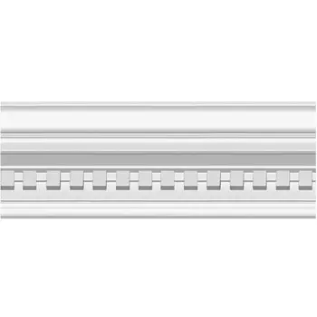 Плинтус потолочный полиуретановый Decomaster DT 5 2400х128х128 мм