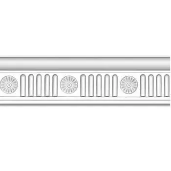 Плинтус потолочный полиуретановый Decomaster DT-88152 2400х110х63 мм