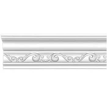 Плинтус потолочный полиуретановый Decomaster DT 9807 2400х97х68 мм