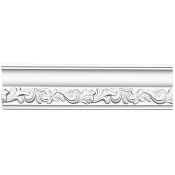 Плинтус потолочный полиуретановый Decomaster DT 9829 2400х80х34 мм