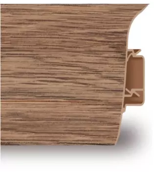 Плинтус ПВХ Aberhof 2561 дуб индийский 2500х60х20.5 мм