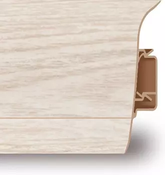 Плинтус ПВХ Aberhof 3066 дуб серебряный 2500х60х20.5 мм