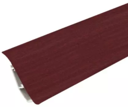 Плинтус ПВХ Ideal Элит Е67 махагон 2500х67х22 мм