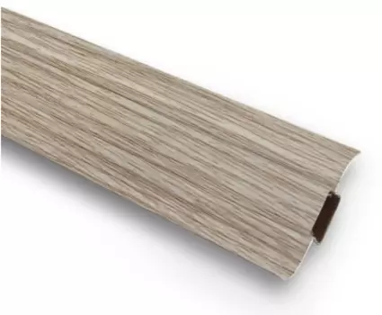 Плинтус ПВХ Ideal Комфорт К55 207 (дуб кофейный), 2500х55х22 мм