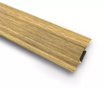 Плинтус ПВХ Ideal Комфорт К55 212 дуб светлый 2500х55х22 мм