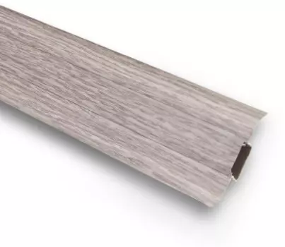 Плинтус ПВХ Ideal Комфорт К55 215 дуб снежный 2500х55х22 мм