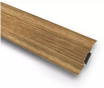 Плинтус ПВХ Ideal Комфорт К55 217 дуб темный 2500х55х22 мм