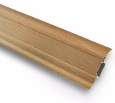 Плинтус ПВХ Ideal Комфорт К55 231 (бук), 2500х55х22 мм