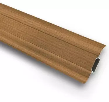 Плинтус ПВХ Ideal Комфорт К55 244 вишня темная 2500х55х22 мм