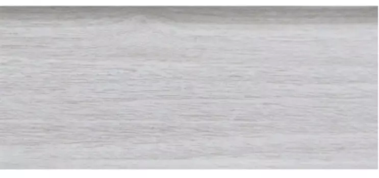 Плинтус ПВХ Ideal Комфорт К55 252 ясень белый 2500х55х22 мм