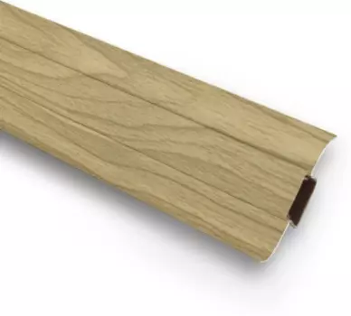 Плинтус ПВХ Ideal Комфорт К55 264 клен темный 2500х55х22 мм