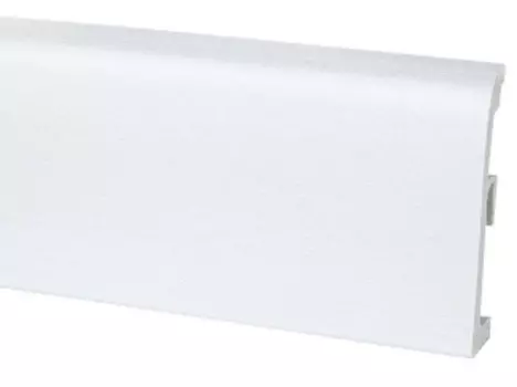 Плинтус ПВХ Korner Idea 80 алюминий 2500х80х10 мм