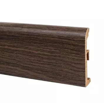 Плинтус ПВХ Korner Ultima 80 012 дуб sherWood mocha 2500х80х19 мм