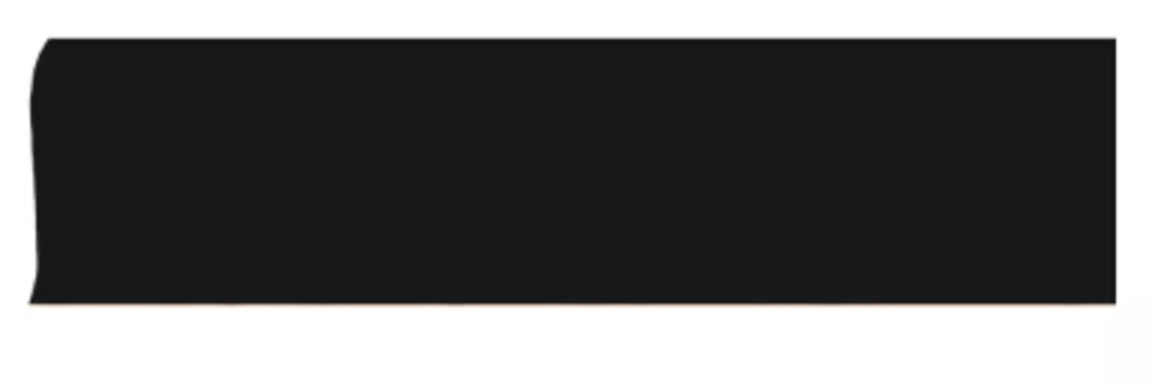 Плинтус ПВХ Line Plast L029 черный 2500х58х22 мм