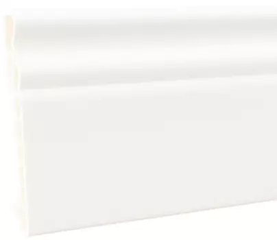 Плинтус ПВХ Мастер Декор Стандарт (белый), 2500х100х15 мм