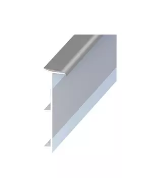 Плинтус ПВХ напольный для ковролина Rico Carpet 45 мм серый 524 2500 мм