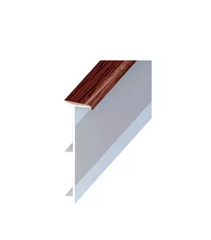 Плинтус ПВХ напольный для ковролина Rico Carpet 45 мм махагон 560 2500 мм