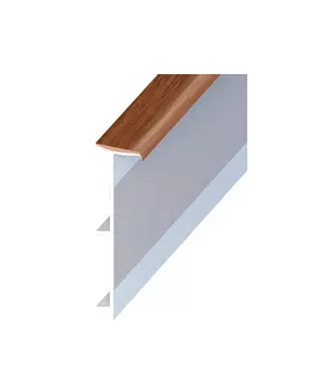 Плинтус ПВХ напольный для ковролина Rico Carpet 45 мм орех 540 2500 мм