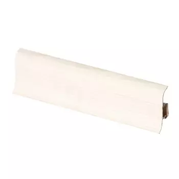 Плинтус ПВХ напольный Lider 62 мм сосна белая 2500 мм с мягким краем