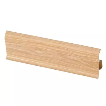 Плинтус ПВХ напольный Lider 62 мм дуб нордический светлый 2500 мм с мягким краем