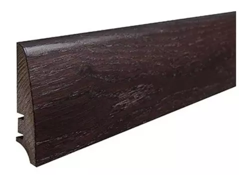 Плинтус шпонированный Barlinek P30 дуб эспрессо 2200х78х18 мм