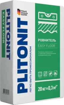 Plitonit Easy Floor 20 кг, ровнитель для пола быстротвердеющий
