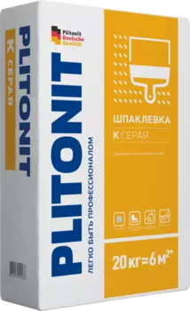 Plitonit К 20 кг, Шпатлевка цементная (белая)
