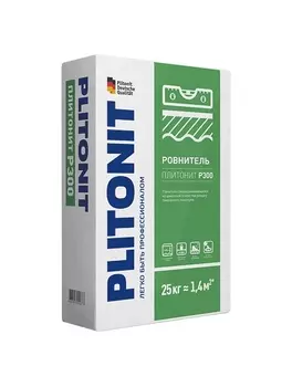 Plitonit Р300 25 кг, ровнитель для пола самовыравнивающийся