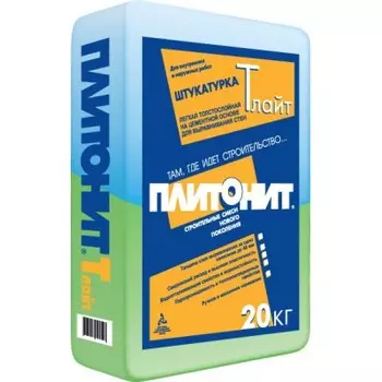 Plitonit Т, 25 кг, Штукатурка цементная