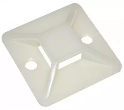 Площадка самоклеящаяся для хомутов IEK белый 20х20 мм