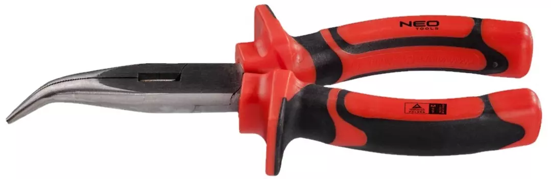 Плоскогубцы изогнутые полированные Neo 160 мм 1000В