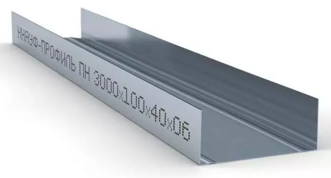 ПН-6 100х40х0.6 мм Кнауф, 3 м, Профиль направляющий