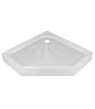 Поддон акриловый низкий Alex Baitler AB9017V-1 900х900х170 мм пятиугольник с ножками с сифоном