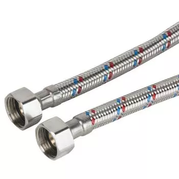 Подводка гибкая для воды 1/2″ гайка-гайка 40 см