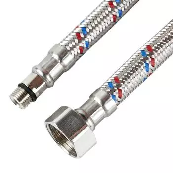 Подводка гибкая для воды 1/2″ гайка-смеситель 20 см