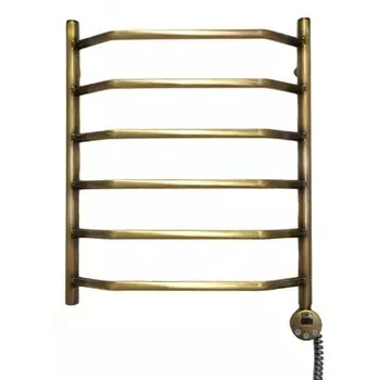 Полотенцесушитель электрический Domoterm Лаура бронза П6 500х800 мм правое подключение