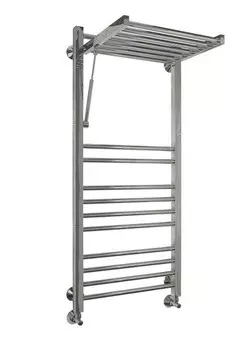 Полотенцесушитель водяной Terminus Валенсия П18 с поднимающейся полкой 500х1200 мм