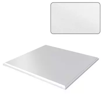 Потолок кассетный Cesal Profi Tegular K90 С01 (жемчужно-белый), 595х595 мм