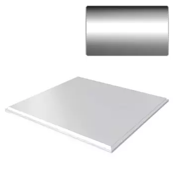 Потолок кассетный Cesal Standart Tegular K90 А08 хром люкс 595х595 мм