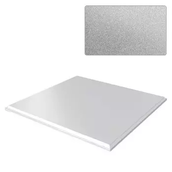 Потолок кассетный Cesal Standart Tegular K90 металлик серебристый 595х595 мм